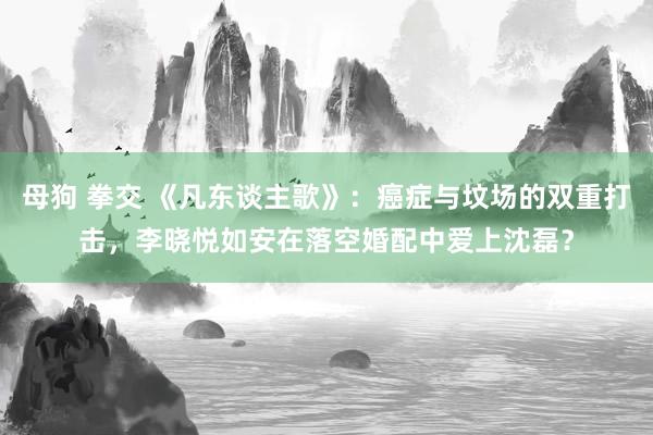 母狗 拳交 《凡东谈主歌》：癌症与坟场的双重打击，李晓悦如安在落空婚配中爱上沈磊？