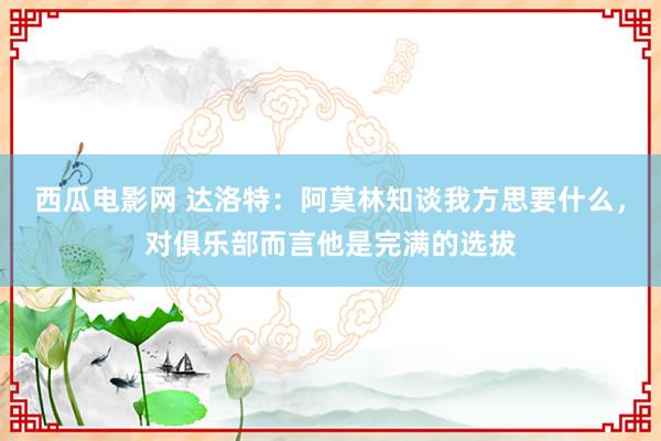 西瓜电影网 达洛特：阿莫林知谈我方思要什么，对俱乐部而言他是完满的选拔