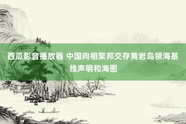 西瓜影音播放器 中国向相聚邦交存黄岩岛领海基线声明和海图