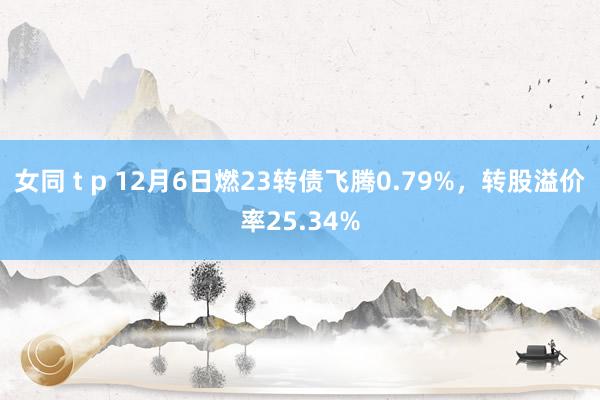 女同 t p 12月6日燃23转债飞腾0.79%，转股溢价率25.34%