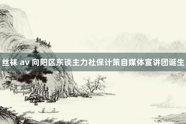 丝袜 av 向阳区东谈主力社保计策自媒体宣讲团诞生