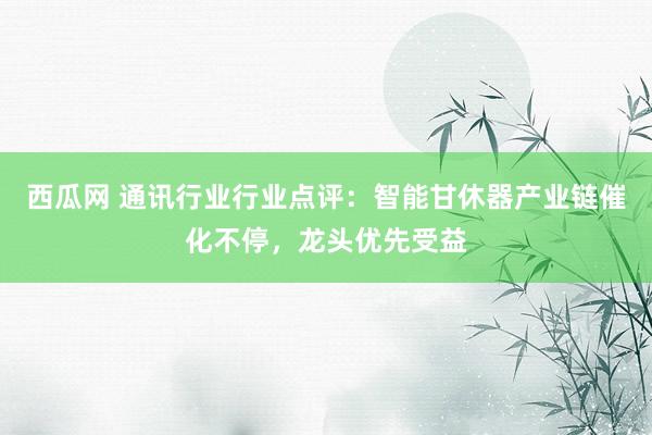 西瓜网 通讯行业行业点评：智能甘休器产业链催化不停，龙头优先