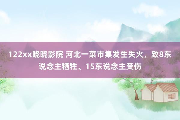 122xx晓晓影院 河北一菜市集发生失火，致8东说念主牺牲、15东说念主受伤